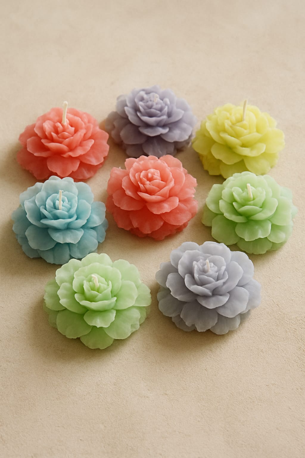 Flower candle 4 pieces