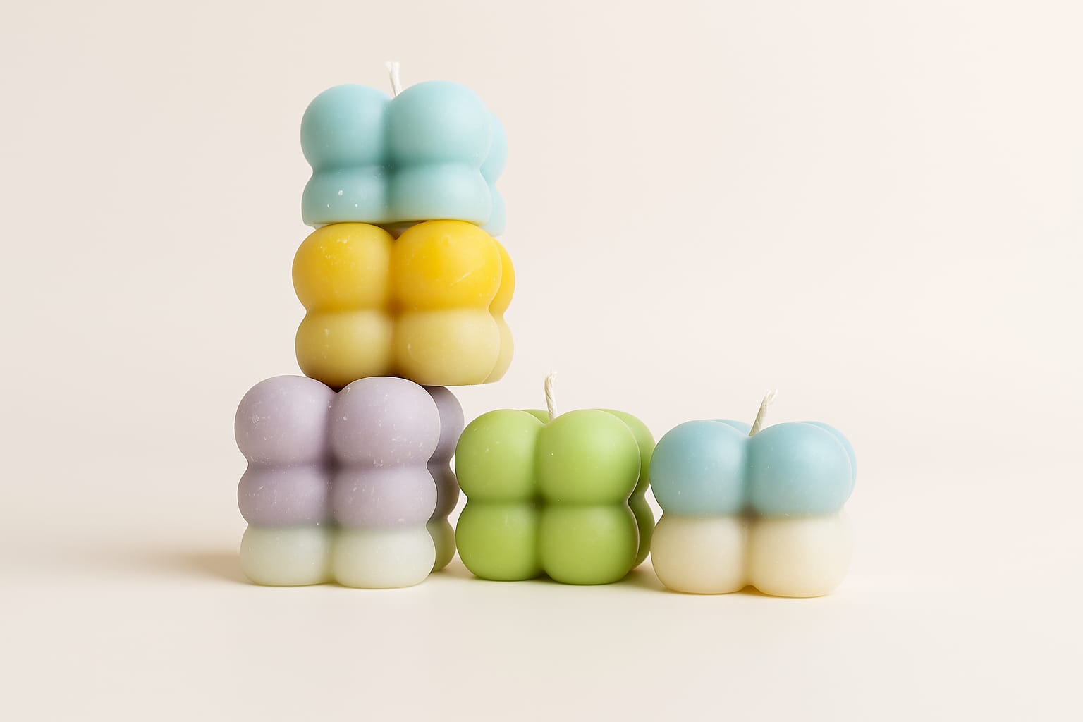 Bubble candle  4 pieces